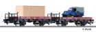 70002 Sachsenmodelle Set of 2 Flat cars with load